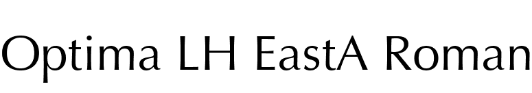 Optima LH EastA Roman font preview