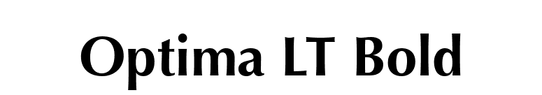 Optima LT Bold font preview