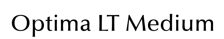 Optima LT Medium font preview
