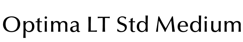 Optima LT Std Medium font preview