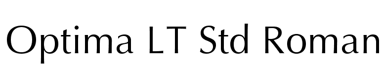 Optima LT Std Roman font preview