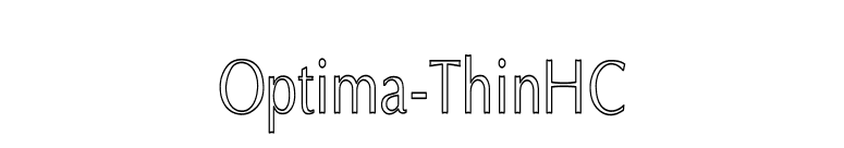 Optima-ThinHC font preview