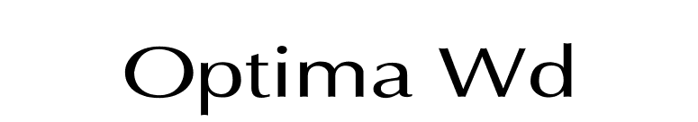 Optima Wd font preview