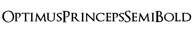 OptimusPrincepsSemiBold font preview