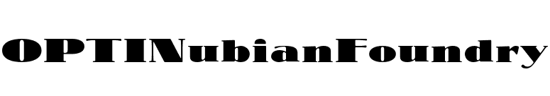 OPTINubianFoundry font preview