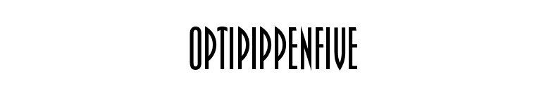 OPTIPippenFive font preview