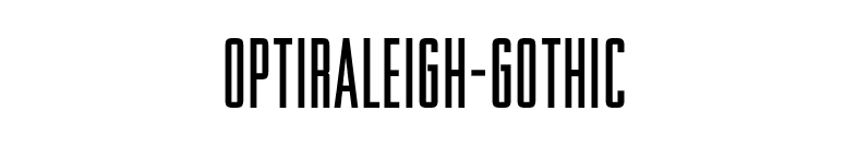 OPTIRaleigh-Gothic font preview