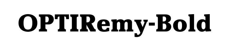 OPTIRemy-Bold font preview