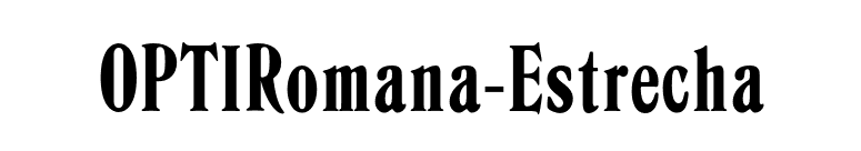 OPTIRomana-Estrecha font preview