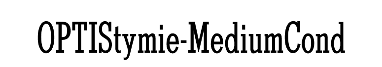 OPTIStymie-MediumCond font preview