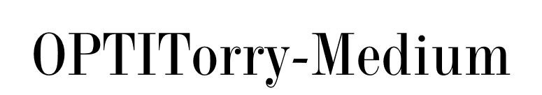 OPTITorry-Medium font preview