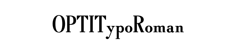 OPTITypoRoman font preview