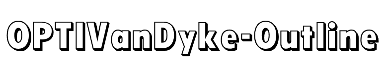 OPTIVanDyke-Outline font preview
