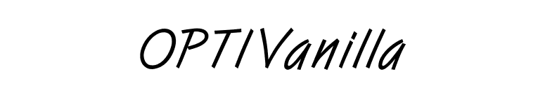 OPTIVanilla font preview