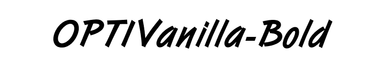 OPTIVanilla-Bold font preview