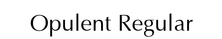 Opulent Regular font preview