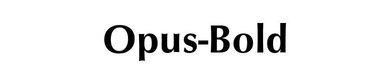 Opus-Bold font preview