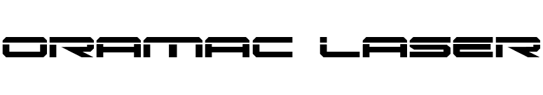 Oramac Laser font preview