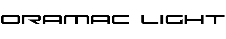 Oramac Light font preview