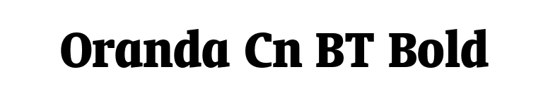 Oranda Cn BT Bold font preview