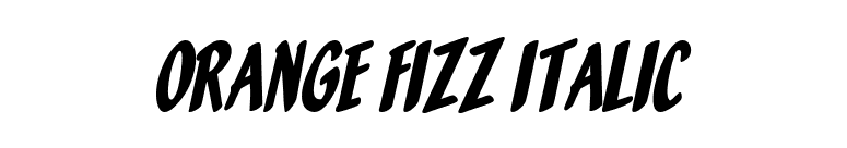Orange Fizz Italic font preview
