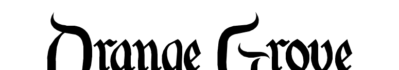 Orange Grove font preview
