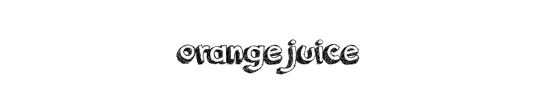 orange juice font preview