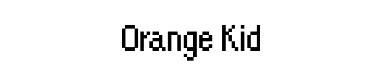Orange Kid font preview