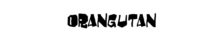 Orangutan font preview