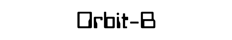 Orbit-B font preview