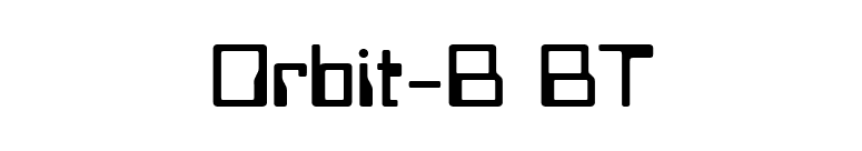 Orbit-B BT font preview