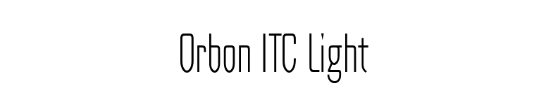 Orbon ITC Light font preview