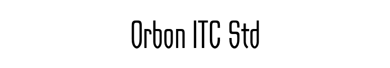 Orbon ITC Std font preview