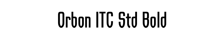 Orbon ITC Std Bold font preview