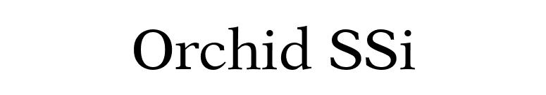 Orchid SSi font preview
