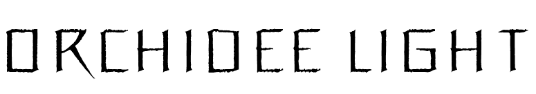 Orchidee Light font preview