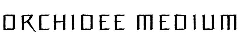 Orchidee Medium font preview