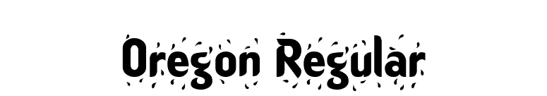 Oregon Regular font preview