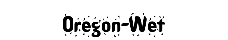 Oregon-Wet font preview