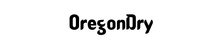 OregonDry font preview