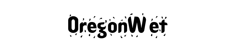 OregonWet font preview