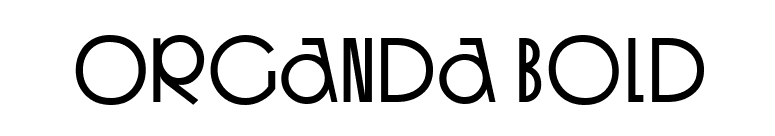 Organda Bold font preview