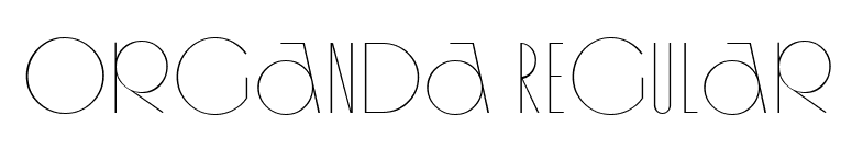 Organda Regular font preview