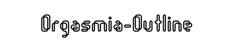Orgasmia-Outline font preview