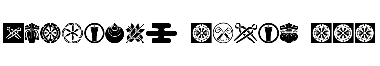 Oriental Icons III font preview