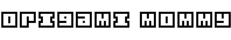 Origami Mommy font preview
