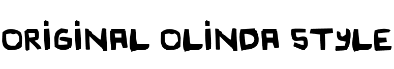 Original Olinda Style font preview