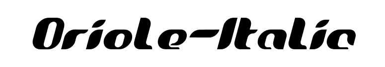 Oriole-Italic font preview