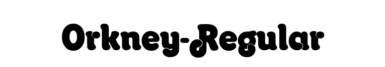 Orkney-Regular font preview