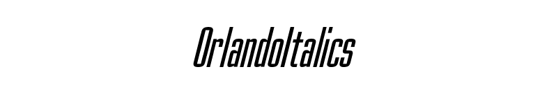 OrlandoItalics font preview